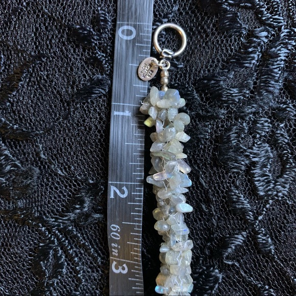 Vintage Labradorite Chip Sterling Silver necklace - Picture 4 of 12